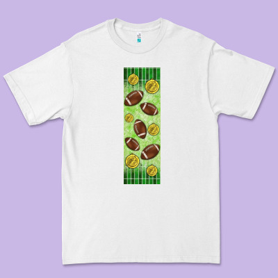 American Football With Lightning Bolt  Pen Wrap Premium Tee Designed By Bundleandbundleshop