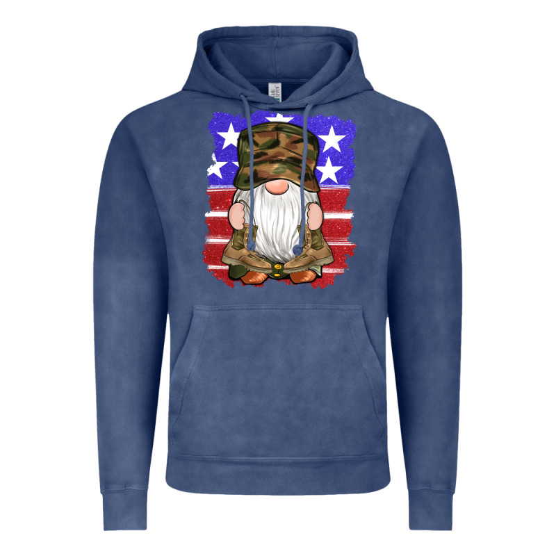 Military Gnomes Boots American Flag Vintage Hoodie by Artiststas | Teevron