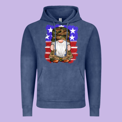 Military Gnomes Boots American Flag Vintage Hoodie Designed By Artiststas