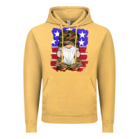 Vintage Mustard military gnomes boots american flag Vintage Hoodie - Artiststas