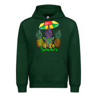 Foreset Green hello summer pineapples Urban Hoodie - RanaPortraitStore