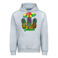 Heather Grey hello summer pineapples Urban Hoodie - RanaPortraitStore
