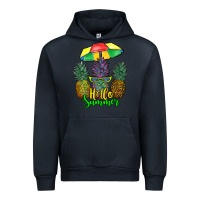 Navy hello summer pineapples Urban Hoodie - RanaPortraitStore