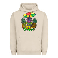 Pigment French Oak hello summer pineapples Urban Hoodie - RanaPortraitStore