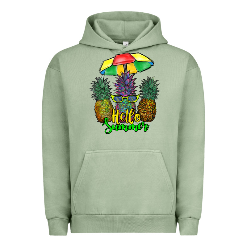Hello Summer Pineapples Urban Hoodie by RanaPortraitStore | Teevron