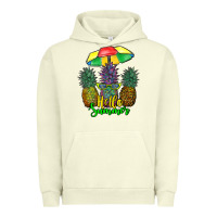 Pigment Pistachio hello summer pineapples Urban Hoodie - RanaPortraitStore