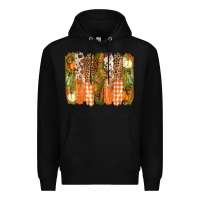 Black fall brushstrokes Premium Hoodie - BarkalooDesign