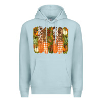 Blue Mist fall brushstrokes Premium Hoodie - BarkalooDesign