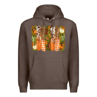Coffee fall brushstrokes Premium Hoodie - BarkalooDesign