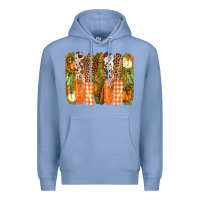 Colony Blue fall brushstrokes Premium Hoodie - BarkalooDesign