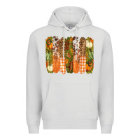 Dove Grey fall brushstrokes Premium Hoodie - BarkalooDesign