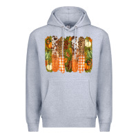 Heather Grey fall brushstrokes Premium Hoodie - BarkalooDesign