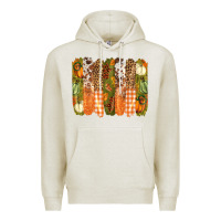 Oatmeal Heather fall brushstrokes Premium Hoodie - BarkalooDesign