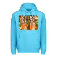 Ocean Blue fall brushstrokes Premium Hoodie - BarkalooDesign