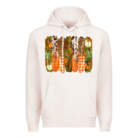 Pale Pink fall brushstrokes Premium Hoodie - BarkalooDesign