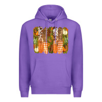 Purple fall brushstrokes Premium Hoodie - BarkalooDesign
