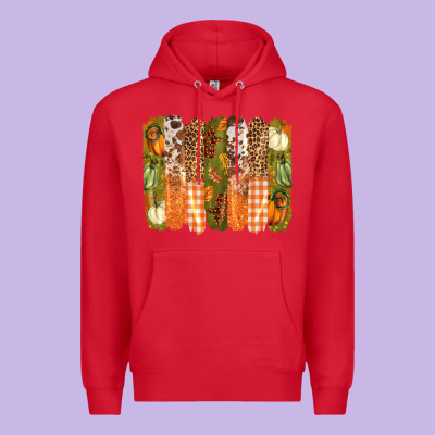 Fall Brushstrokes Premium Hoodie Designed By Barkaloodesign