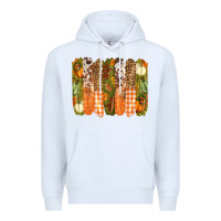 White fall brushstrokes Premium Hoodie - BarkalooDesign