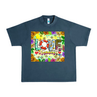 Midnight Navy Love Summer Urban Heavy Tee - CowhideDigitalArt