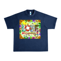 Navy Love Summer Urban Heavy Tee - CowhideDigitalArt