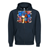 Navy Just Here For The Light Zipper Hoodie - Jasminsmagicworld