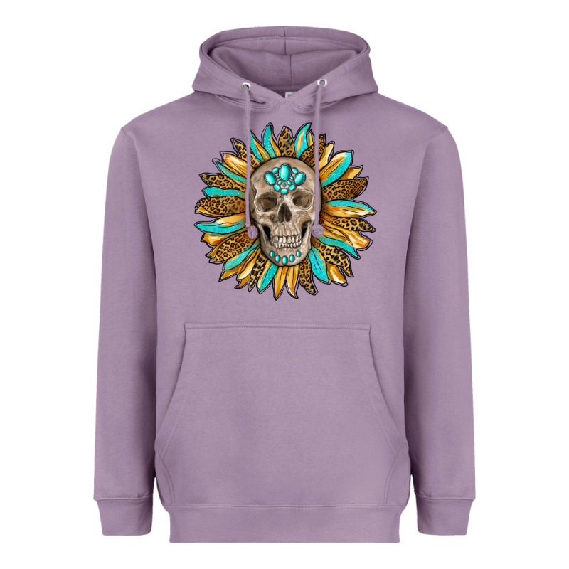 Sunflower With Skull Heavyweight Hoodie by RanaPortraitStore | Teevron