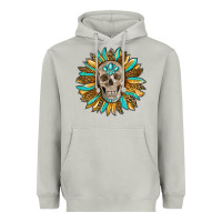Moon Dust sunflower with skull Heavyweight Hoodie - RanaPortraitStore