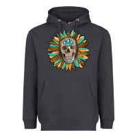 Smoke sunflower with skull Heavyweight Hoodie - RanaPortraitStore