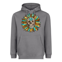 Storm sunflower with skull Heavyweight Hoodie - RanaPortraitStore