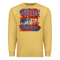 Antique Gold God Bless America Premium Sweatshirt - Jasminsmagicworld