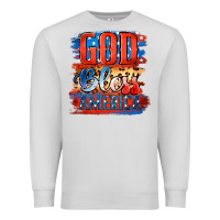Dove Grey God Bless America Premium Sweatshirt - Jasminsmagicworld