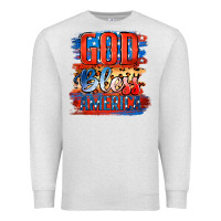 Oatmeal Heather God Bless America Premium Sweatshirt - Jasminsmagicworld