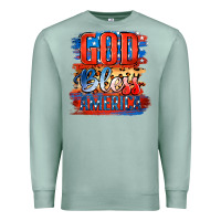 Seafoam God Bless America Premium Sweatshirt - Jasminsmagicworld