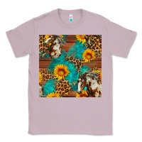 Lilac western horse and sunflower seamless pattern Classic Tee - FaDigitalArtStudio