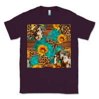 Plum western horse and sunflower seamless pattern Classic Tee - FaDigitalArtStudio