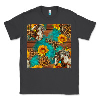 Smoke western horse and sunflower seamless pattern Classic Tee - FaDigitalArtStudio