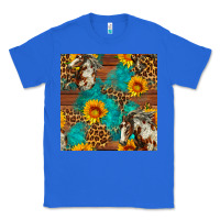 True Royal western horse and sunflower seamless pattern Classic Tee - FaDigitalArtStudio