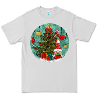 Dove Grey christmas tree and gnome Premium Tee - BundleAndBundleShop