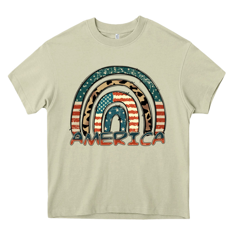 America Rainbow Heavy Core Tee by FaDigitalArtStudio | Teevron