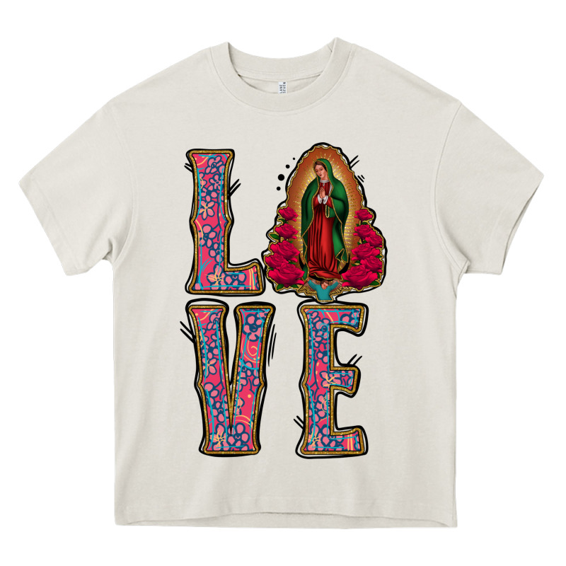 Love Lady Of Guadalupe Heavy Core Tee by Jasminsmagicworld | Teevron