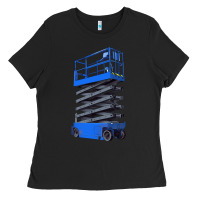 Black scissor lift Ladies Tee - LillyAllenDesigns