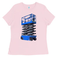 Bubblegum Pink scissor lift Ladies Tee - LillyAllenDesigns