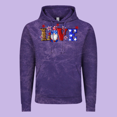 American Flag Gnomes Love Vintage Hoodie Designed By Artiststas