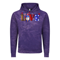 Cloud Purple american flag gnomes love Vintage Hoodie - Artiststas