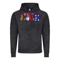 Vintage Black american flag gnomes love Vintage Hoodie - Artiststas
