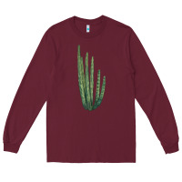 Burgundy organ pipe cactus Long Sleeve Tee - LillyAllenDesigns