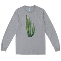 Heather Grey organ pipe cactus Long Sleeve Tee - LillyAllenDesigns