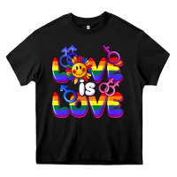 Black Love is love Heavy Core Tee - FaDigitalArtStudio