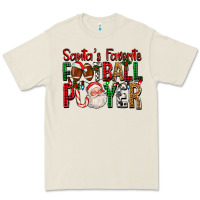 Bone Santa's Favorite Football Player For Christmas Premium Tee - FaDigitalArtStudio