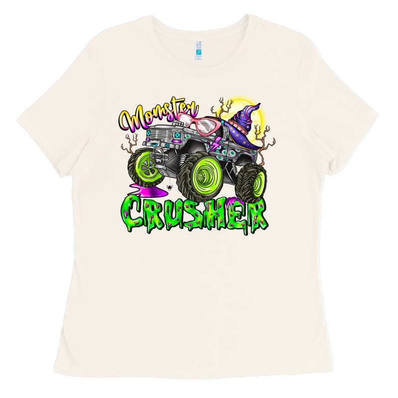 Monster Crusher Ladies Tee by CowhideDigitalArt | Teevron